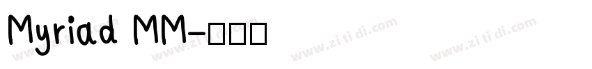 Myriad MM字体转换